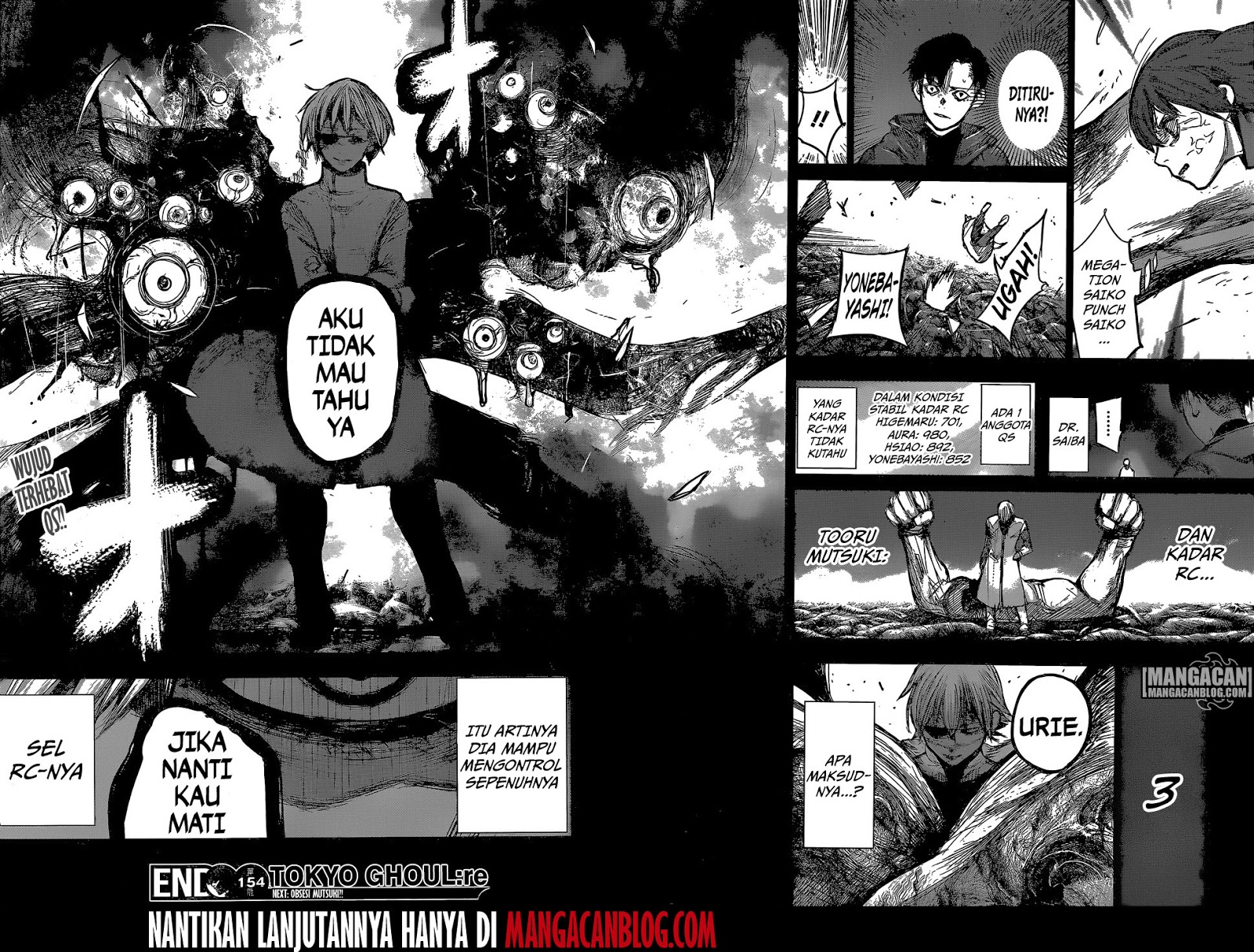 Tokyo Ghoul:re Chapter 154