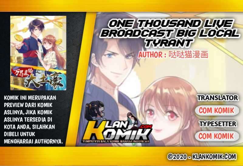 One Thousand Live Broadcast Big Local Tyrant Chapter 64 page 0