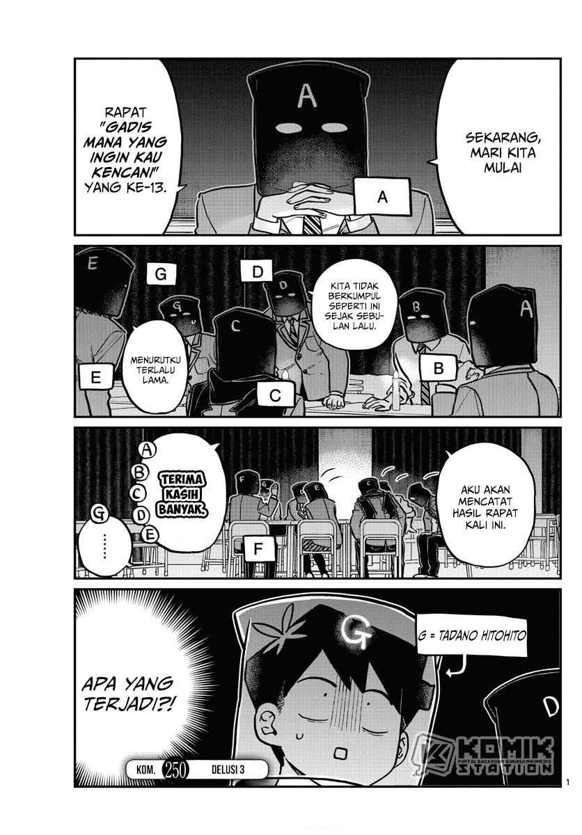 Komi-san wa Komyushou Desu. Chapter 250