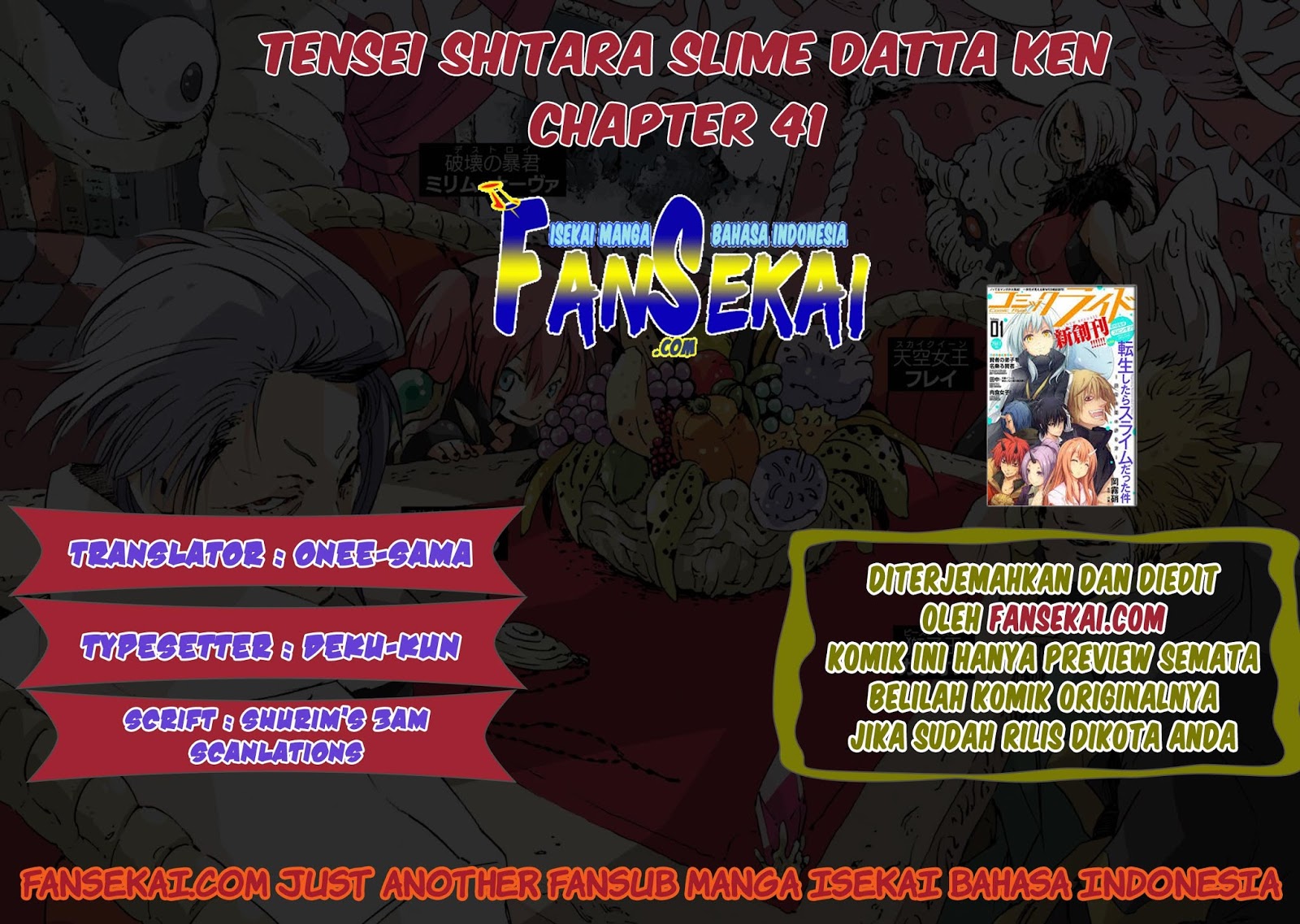 Tensei Shitara Slime Datta Ken Chapter 41