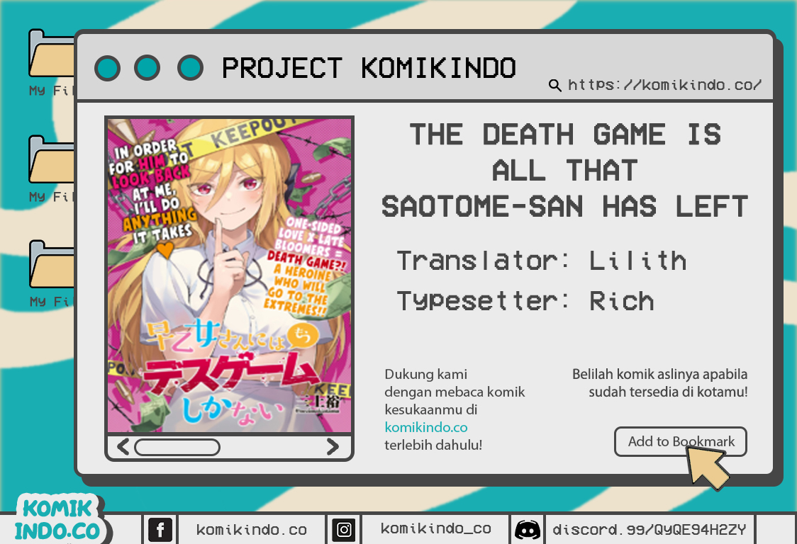 The Death Game Is All That Saotome-san Has Left Chapter 01.