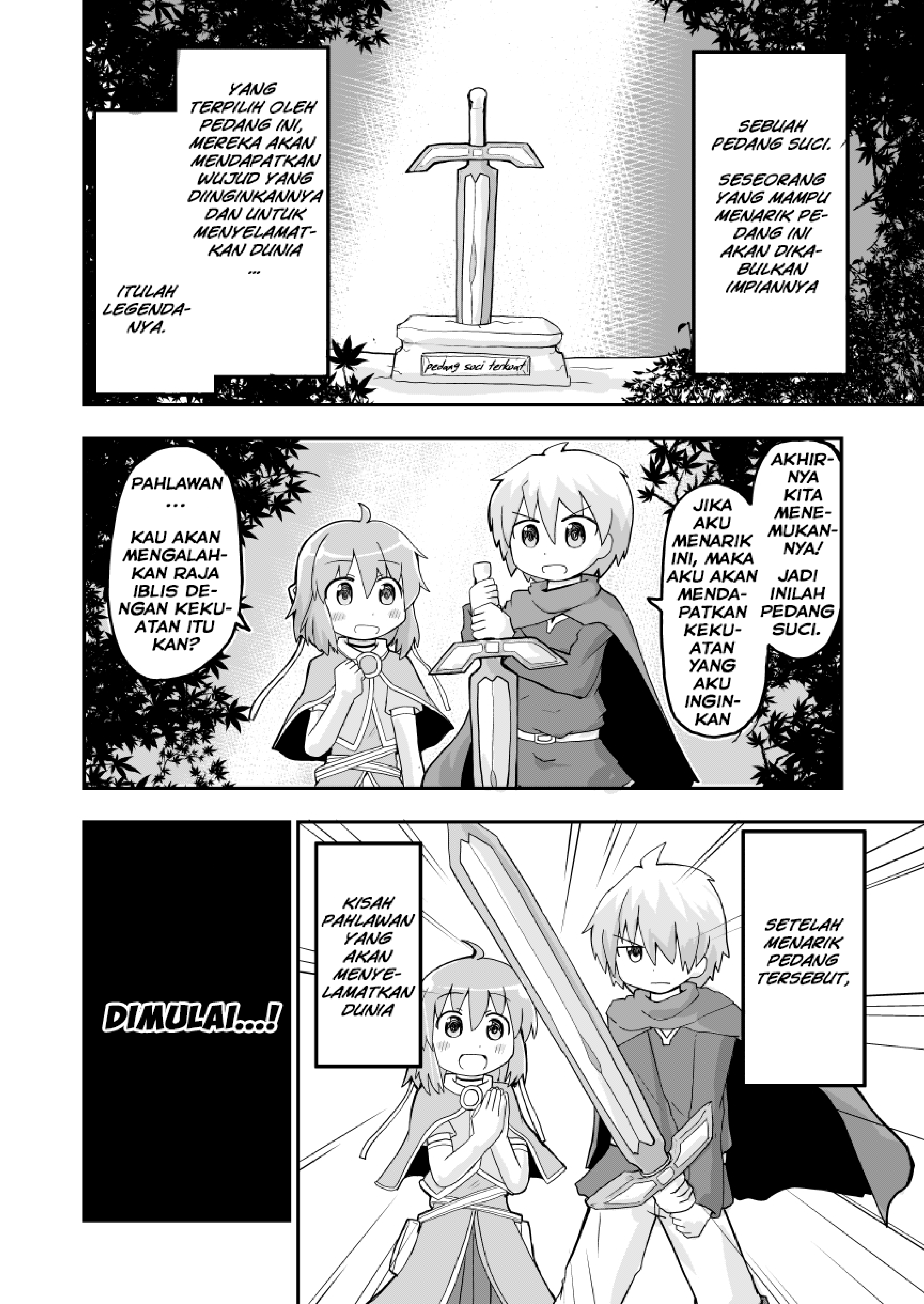 A Manga About a Hero Who Pulled Out the Holy Sword and Became a Girl Chapter 1