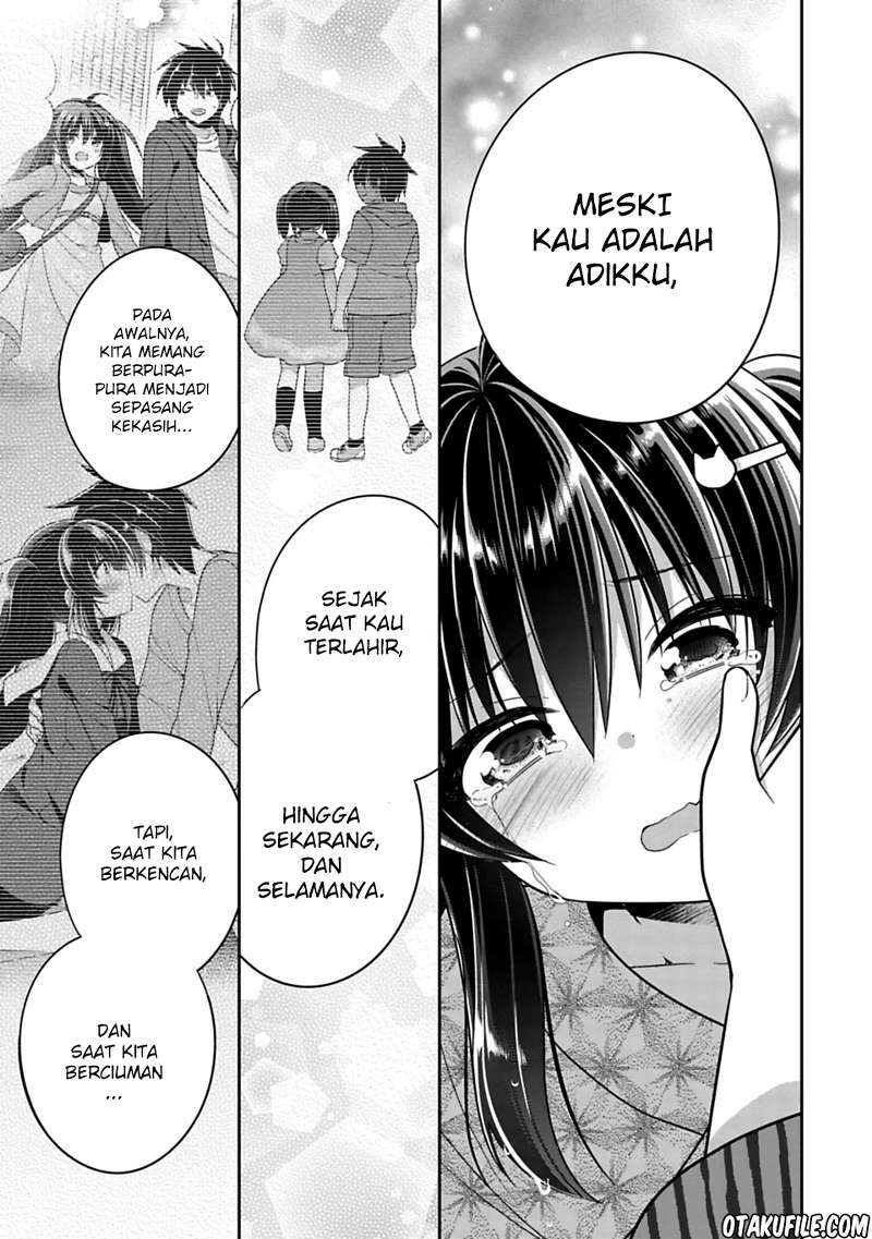 Siscon Ani to Brocon Imouto ga Shoujiki ni Nattara chapter 15.5 halaman 9