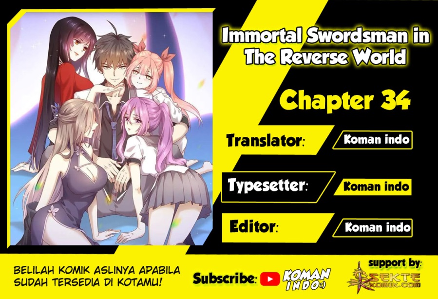 Immortal Swordsman in The Reverse World Chapter 34