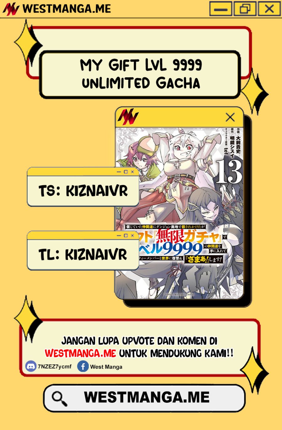 My Gift LVL 9999 Unlimited Gacha Chapter 174 halaman 1