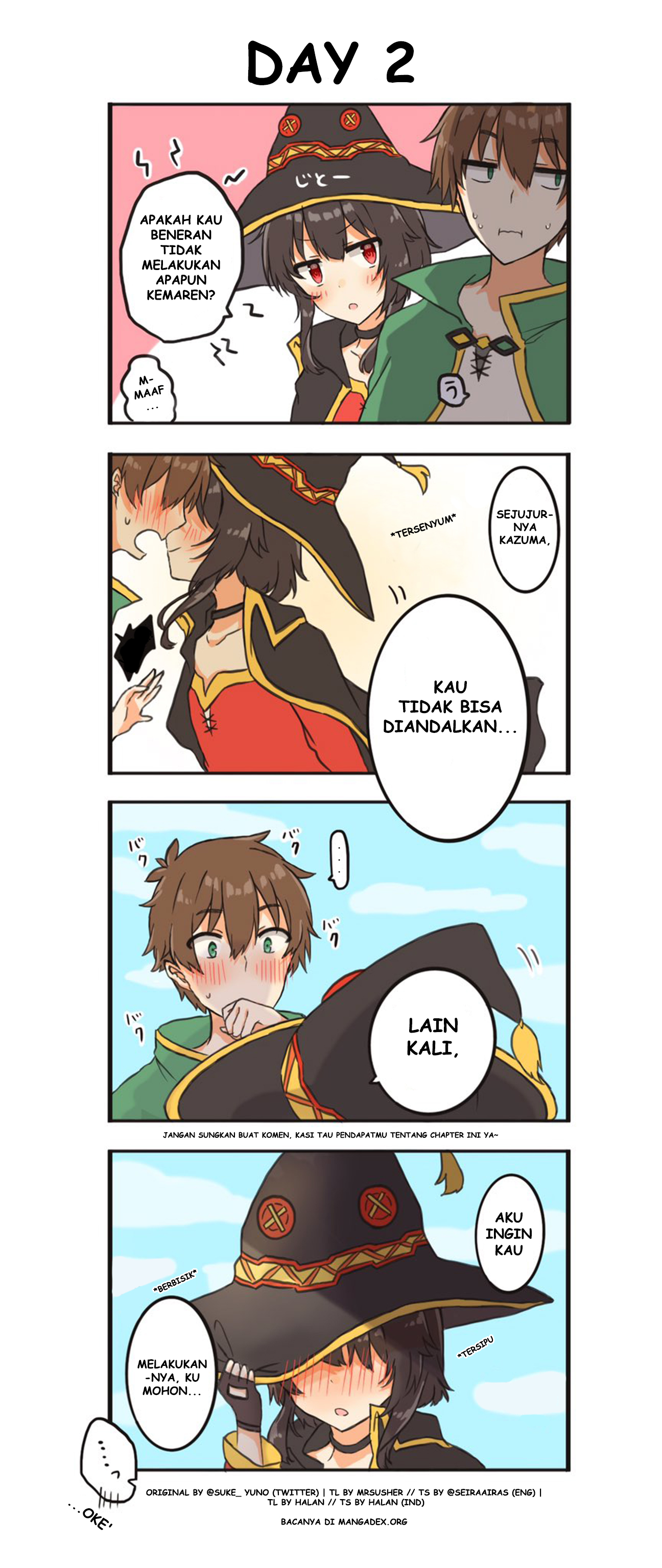 Kono Subarashii Sekai ni Shukufuku wo! – KazuMegu will get married in 100 days Chapter 02 page 0