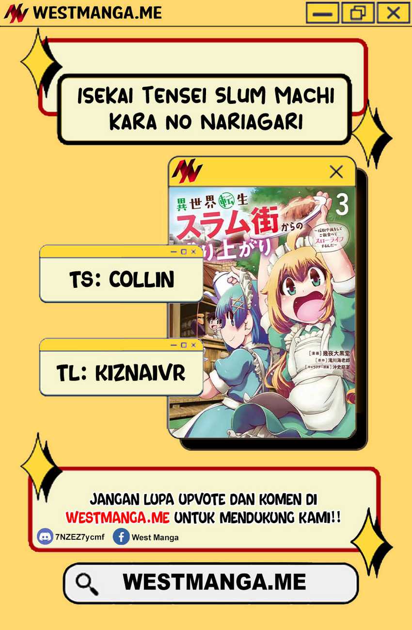 Isekai Tensei Slum Machi kara no Nariagari – Saishuya Ryou wo shite Gohan Tabete Slow Life surun da Chapter 06