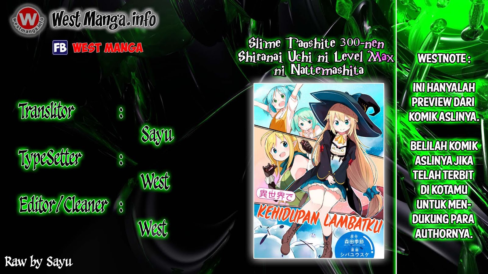 Slime Taoshite 300-nen, Shiranai Uchi Ni Level Max Ni Natteshimatta Chapter 3 Bahasa Indonesia page 0