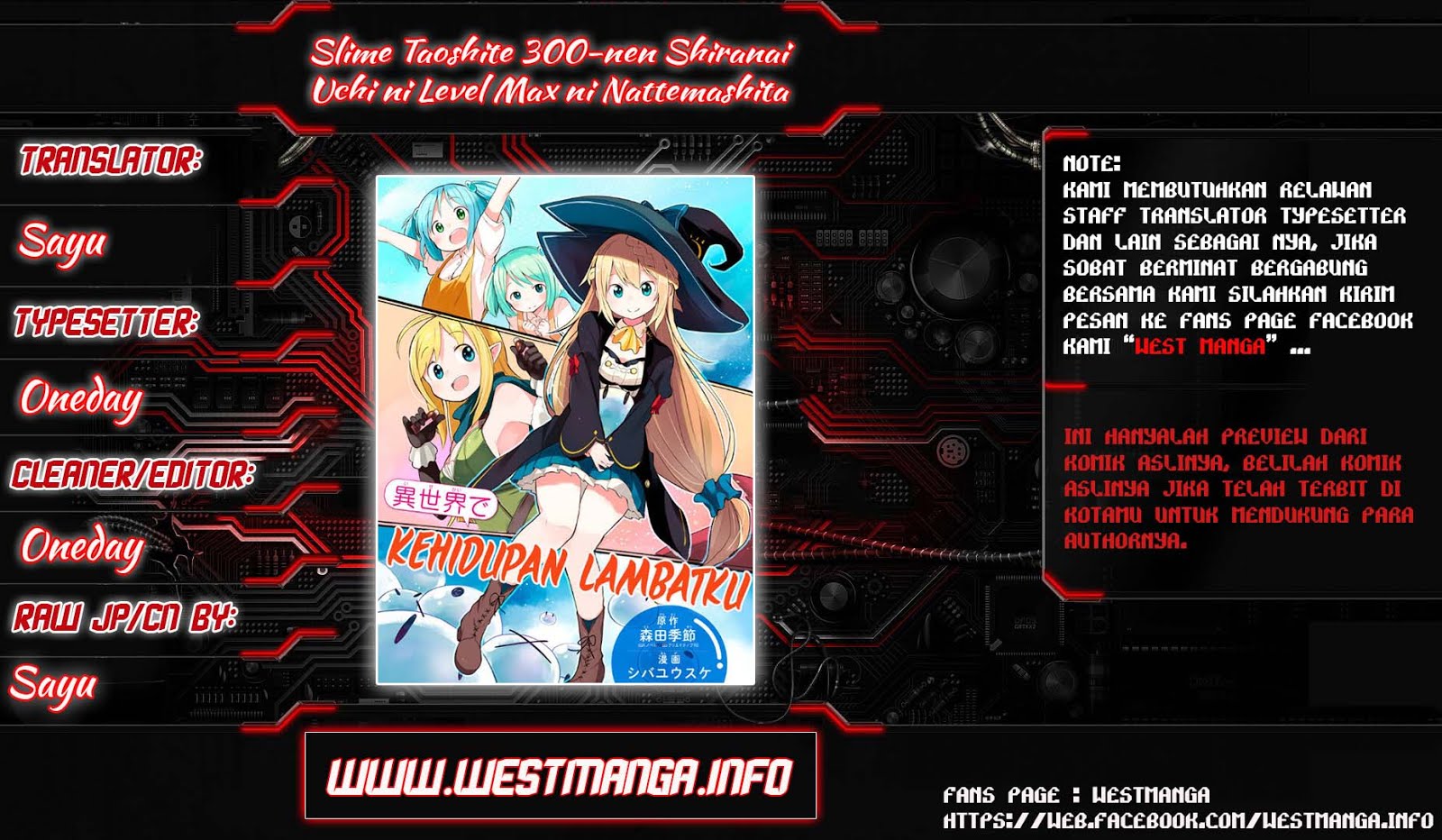 Slime Taoshite 300-nen, Shiranai Uchi Ni Level Max Ni Natteshimatta Chapter 9 Bahasa Indonesia page 1