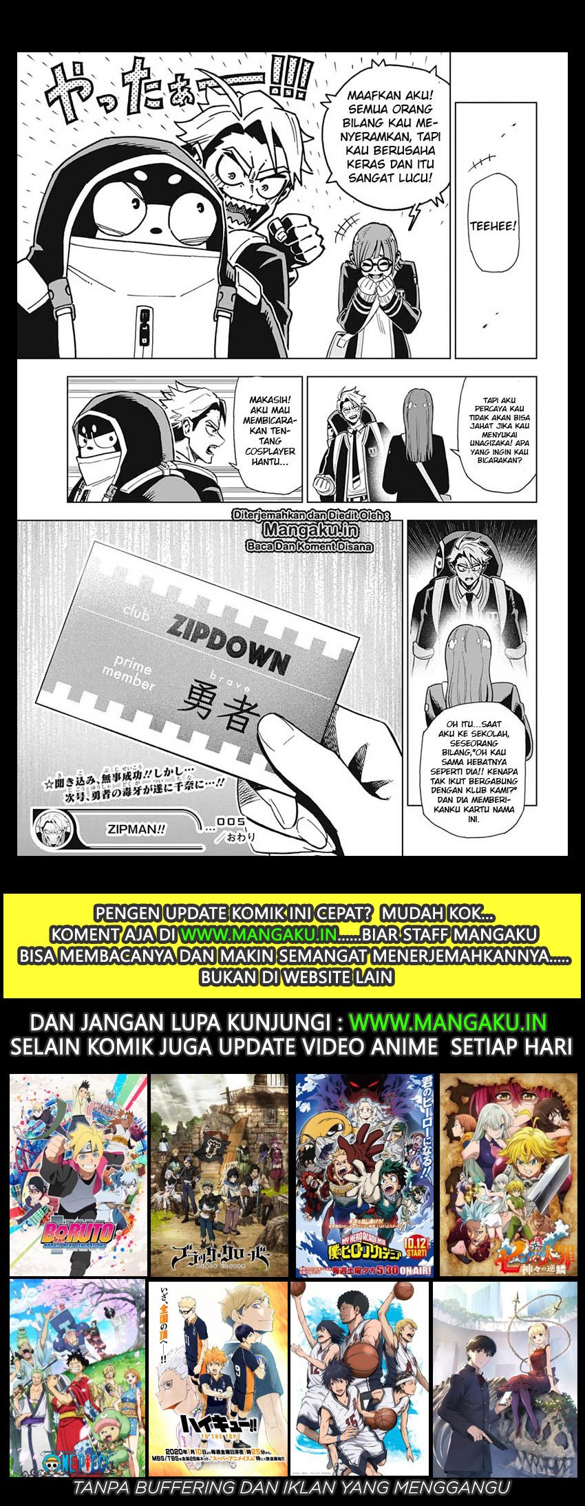 Zipman!! Chapter 5 Bahasa Indonesia