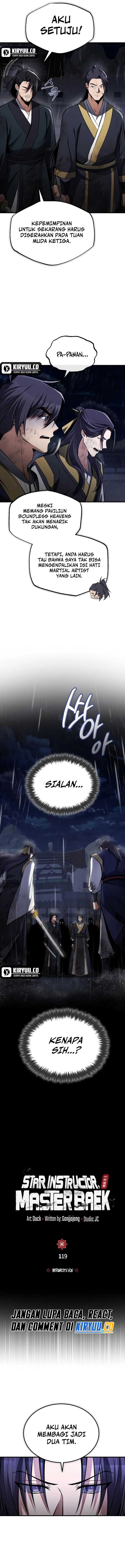 Number One Star Instructor Master Baek Chapter 119