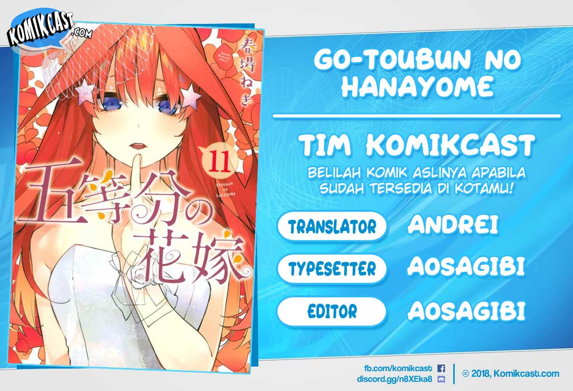 Go-toubun No Hanayome Chapter 102 Bahasa Indonesia page 0