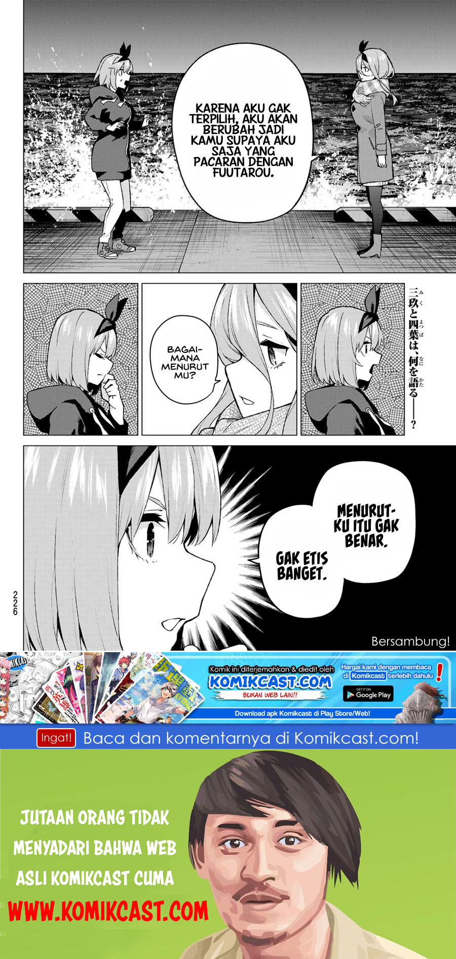 Go-Toubun no Hanayome chapter 115 halaman 21