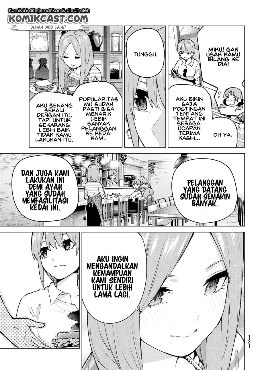 Go-Toubun no Hanayome chapter 121 halaman 9