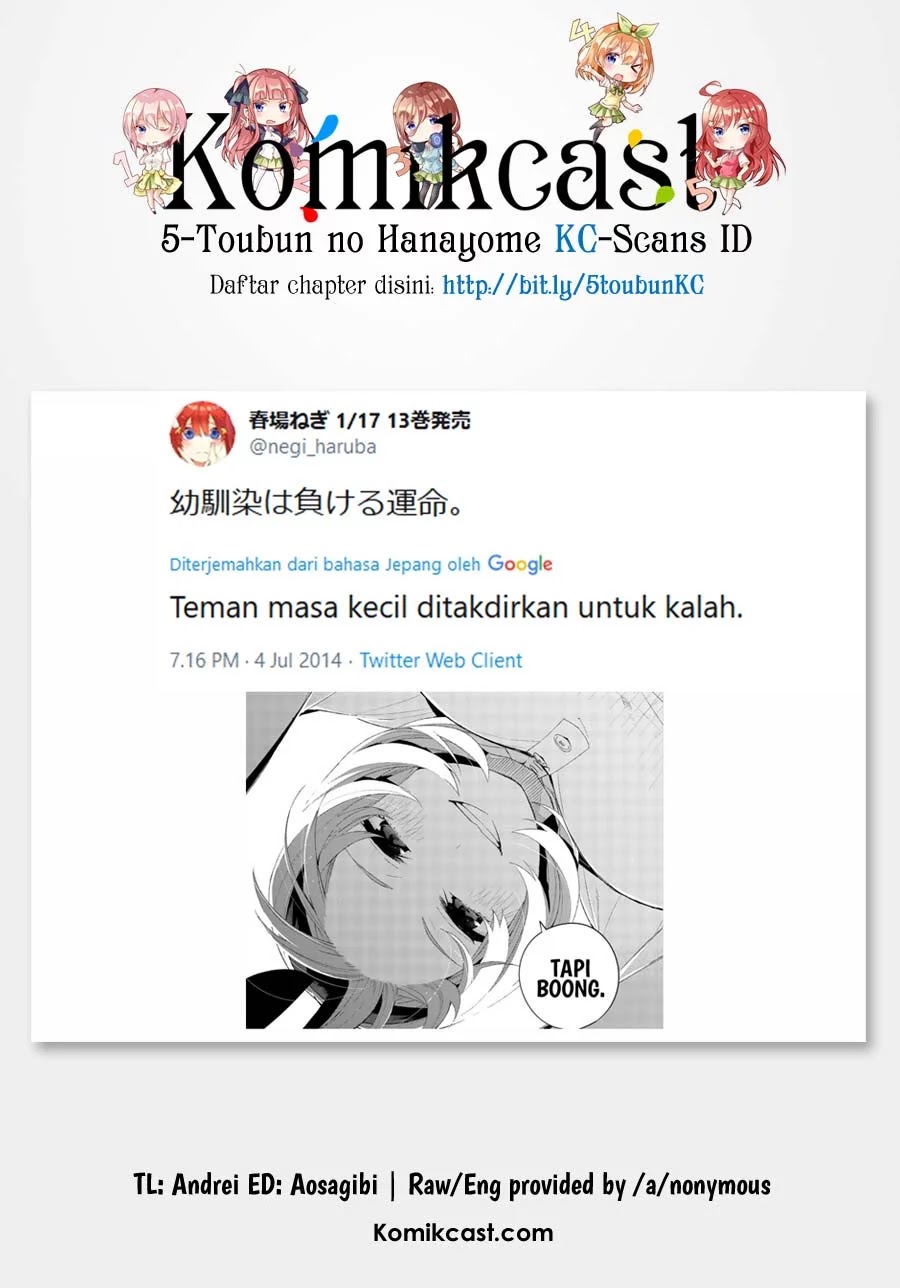Go-Toubun no Hanayome chapter 122.5 halaman 34