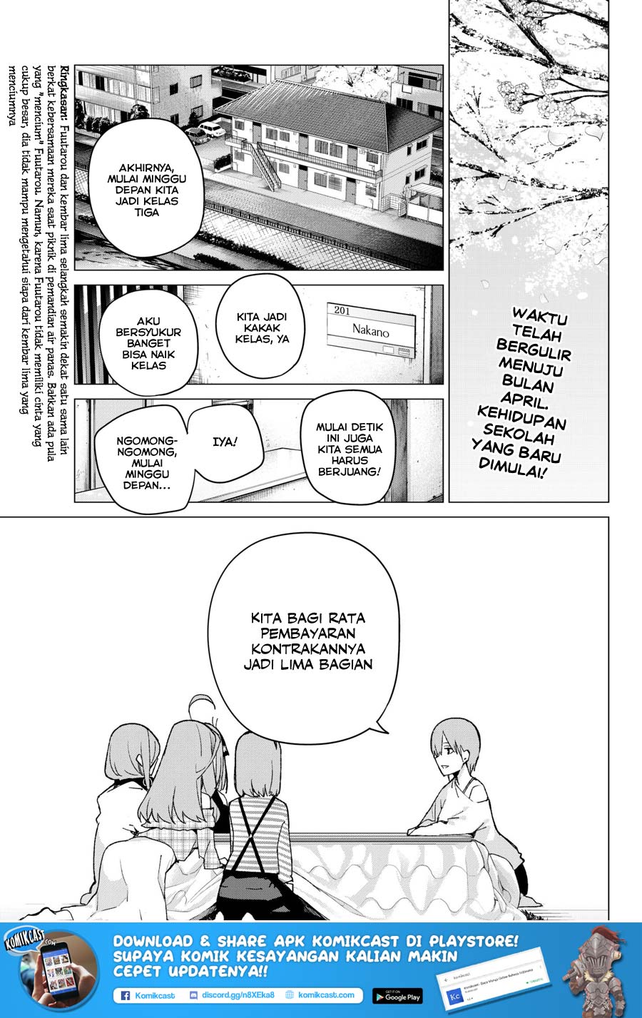 Go-Toubun no Hanayome chapter 69 halaman 5
