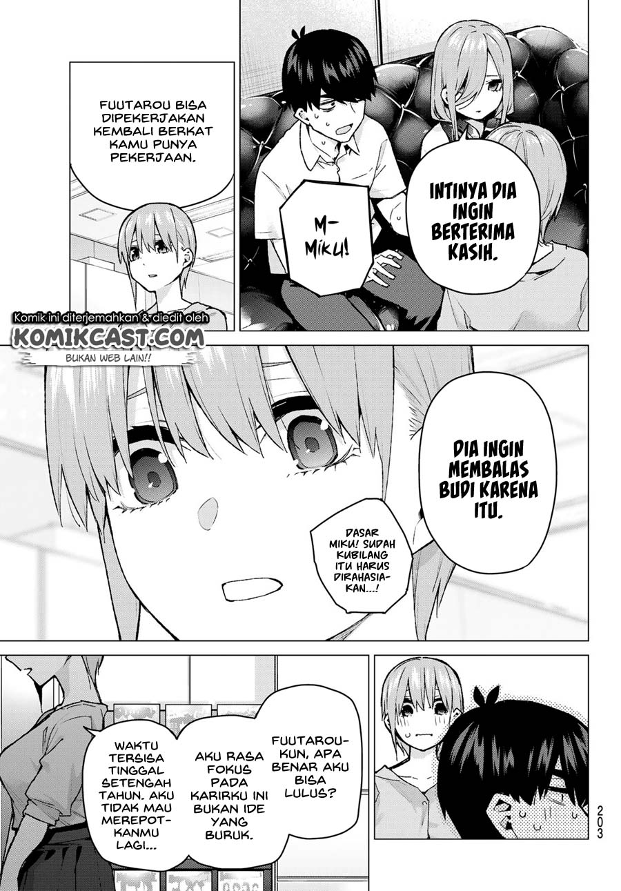 Go-Toubun no Hanayome chapter 95 halaman 13