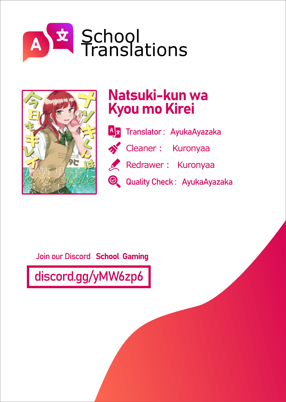 Natsuki-kun wa Kyou mo Kirei Chapter 02