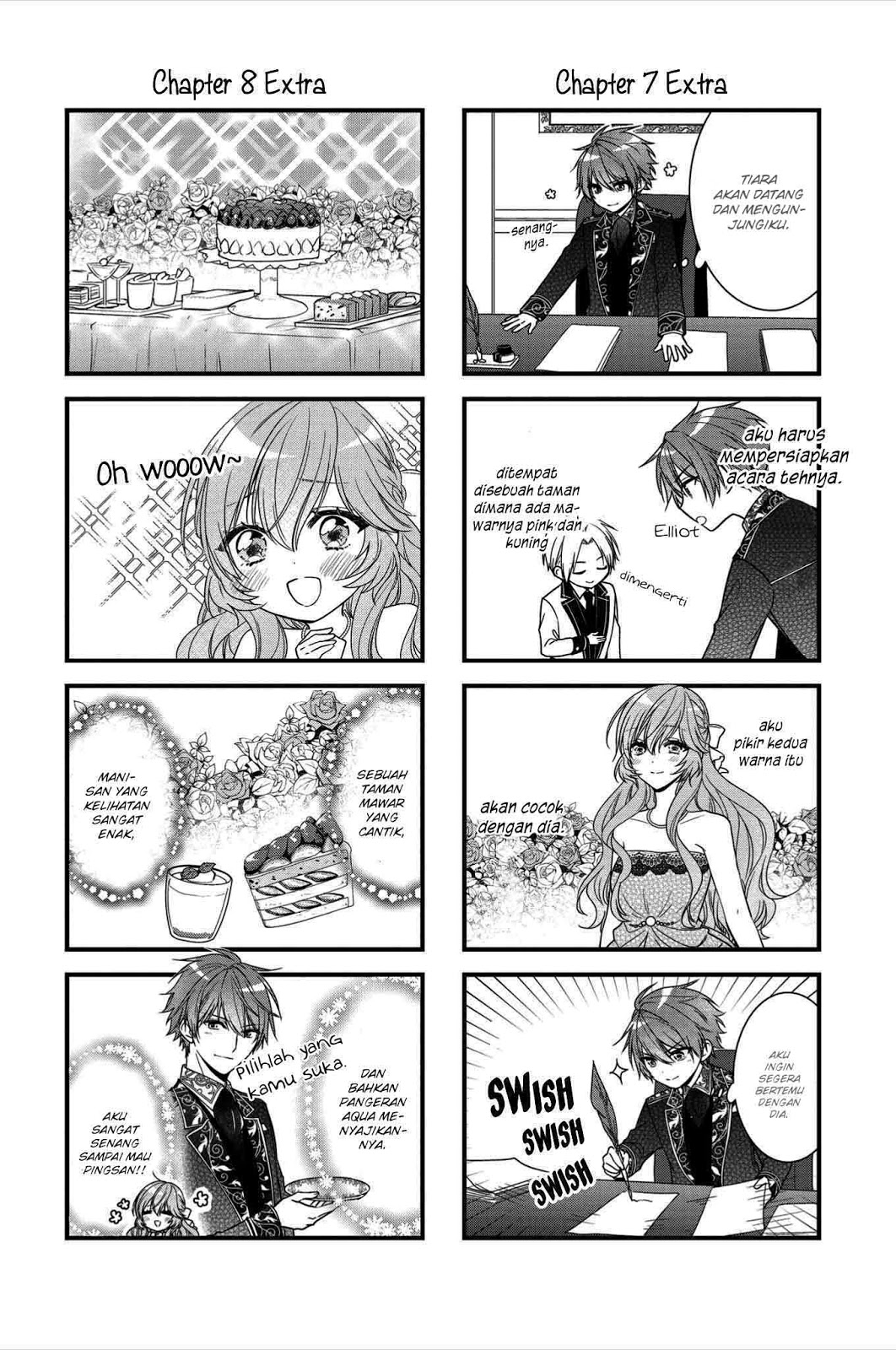Akuyaku Reijou wa Ringoku no Outaishi ni Dekiai sareru chapter 8.5 halaman 23