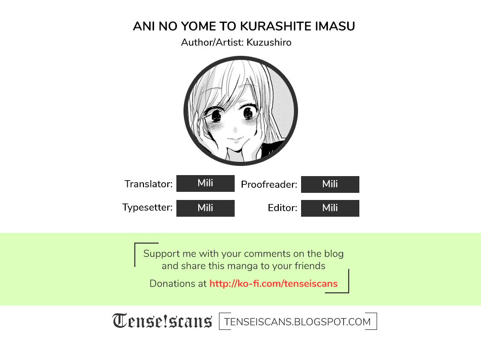 Ani no Yome to Kurashite Imasu. Chapter 6