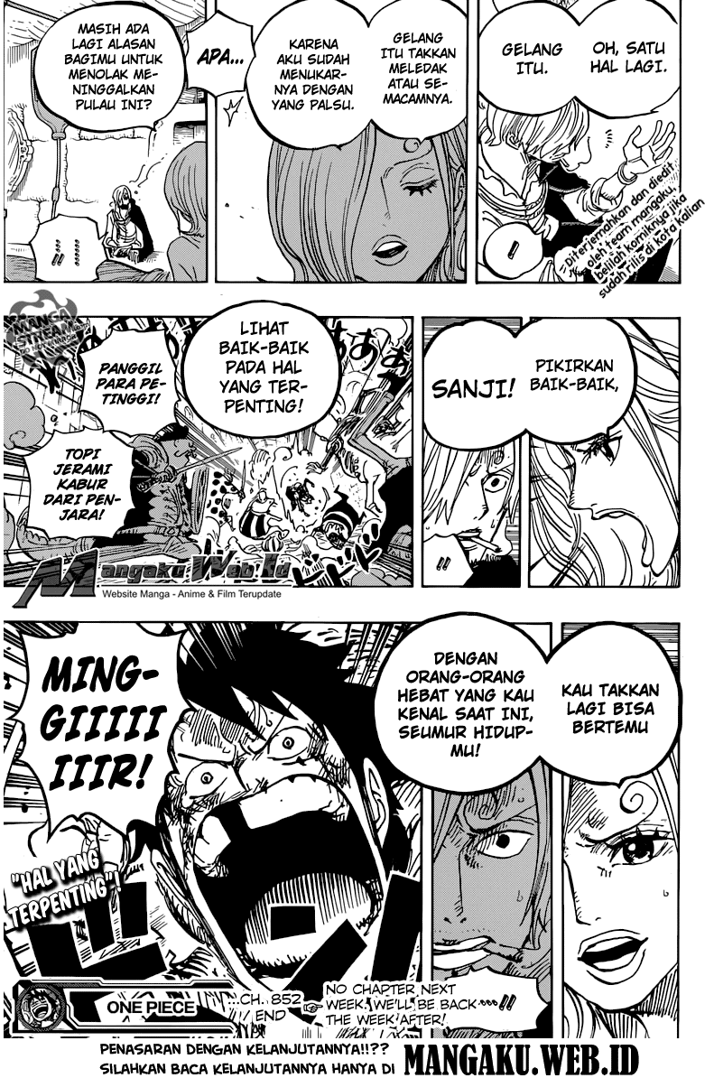 One Piece Chapter 852