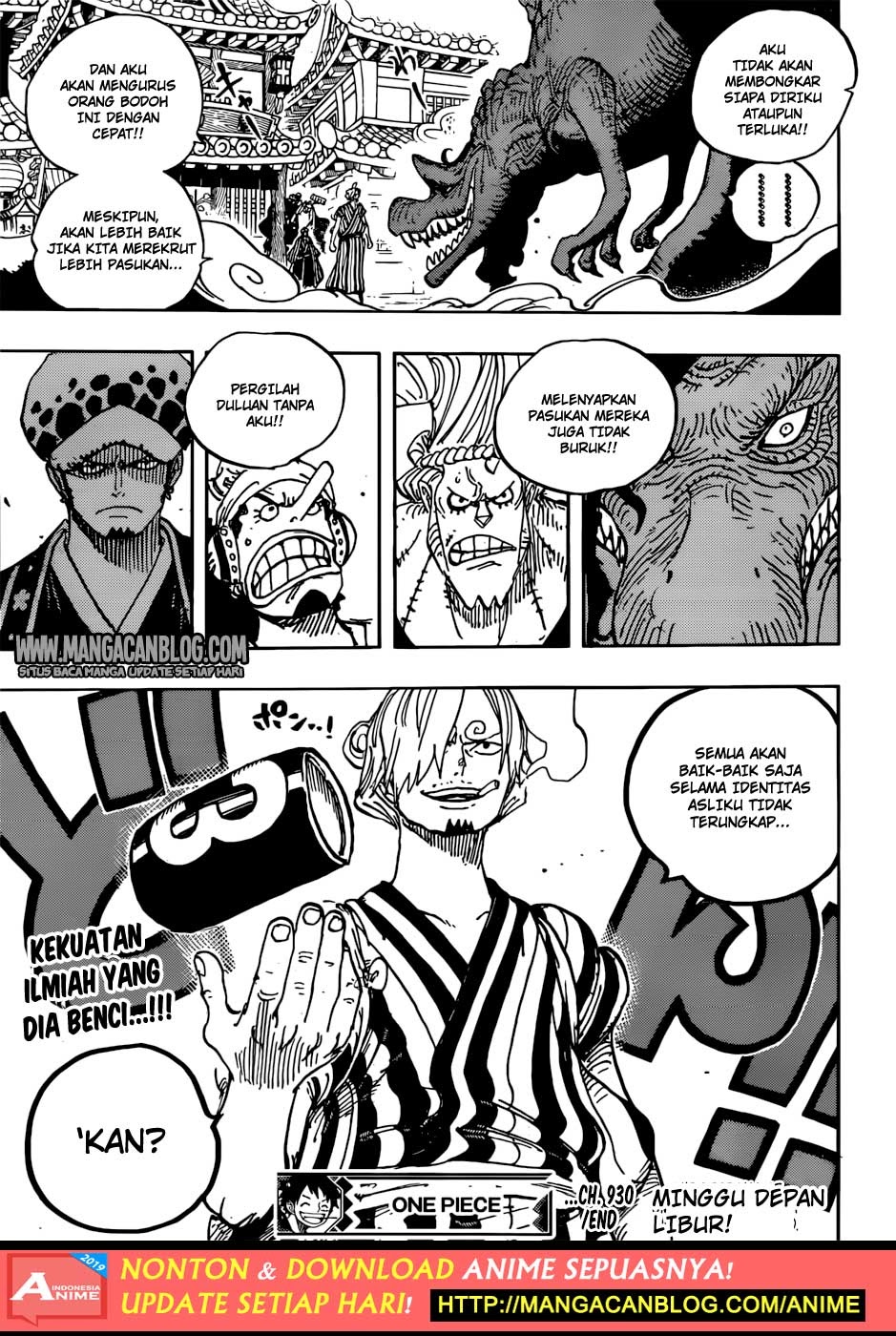 One Piece Chapter 930-indo