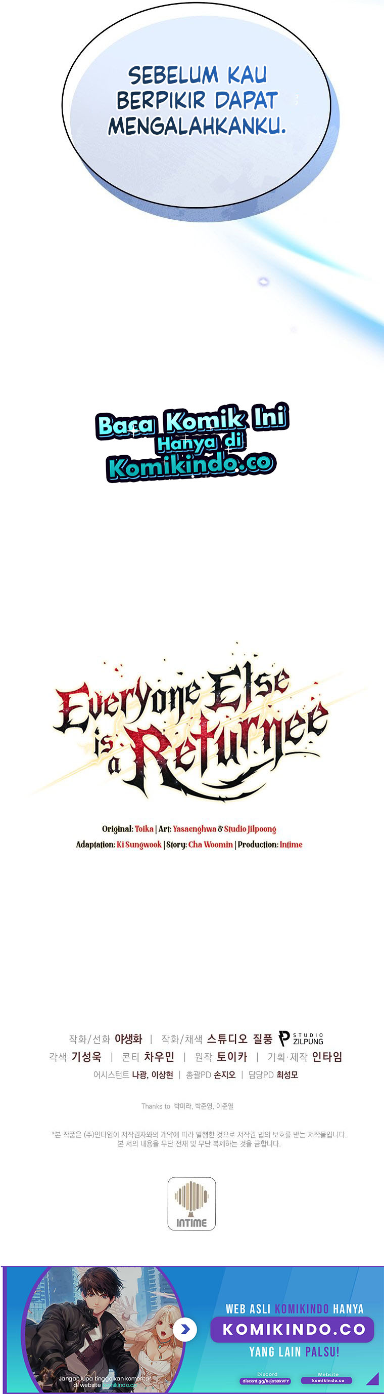Everyone Else is A Returnee Chapter 00