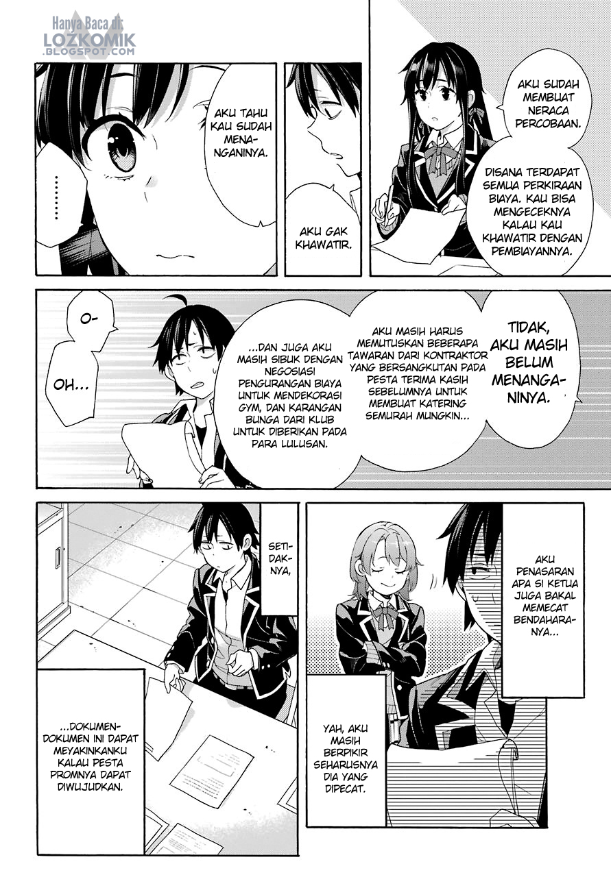 Yahari Ore no Seishun Love Comedy wa Machigatteiru Monologue Chapter 68