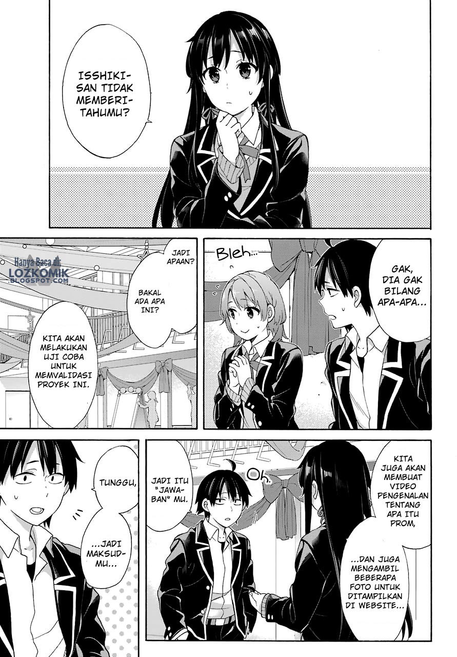 Yahari Ore no Seishun Love Comedy wa Machigatteiru Monologue Chapter 69