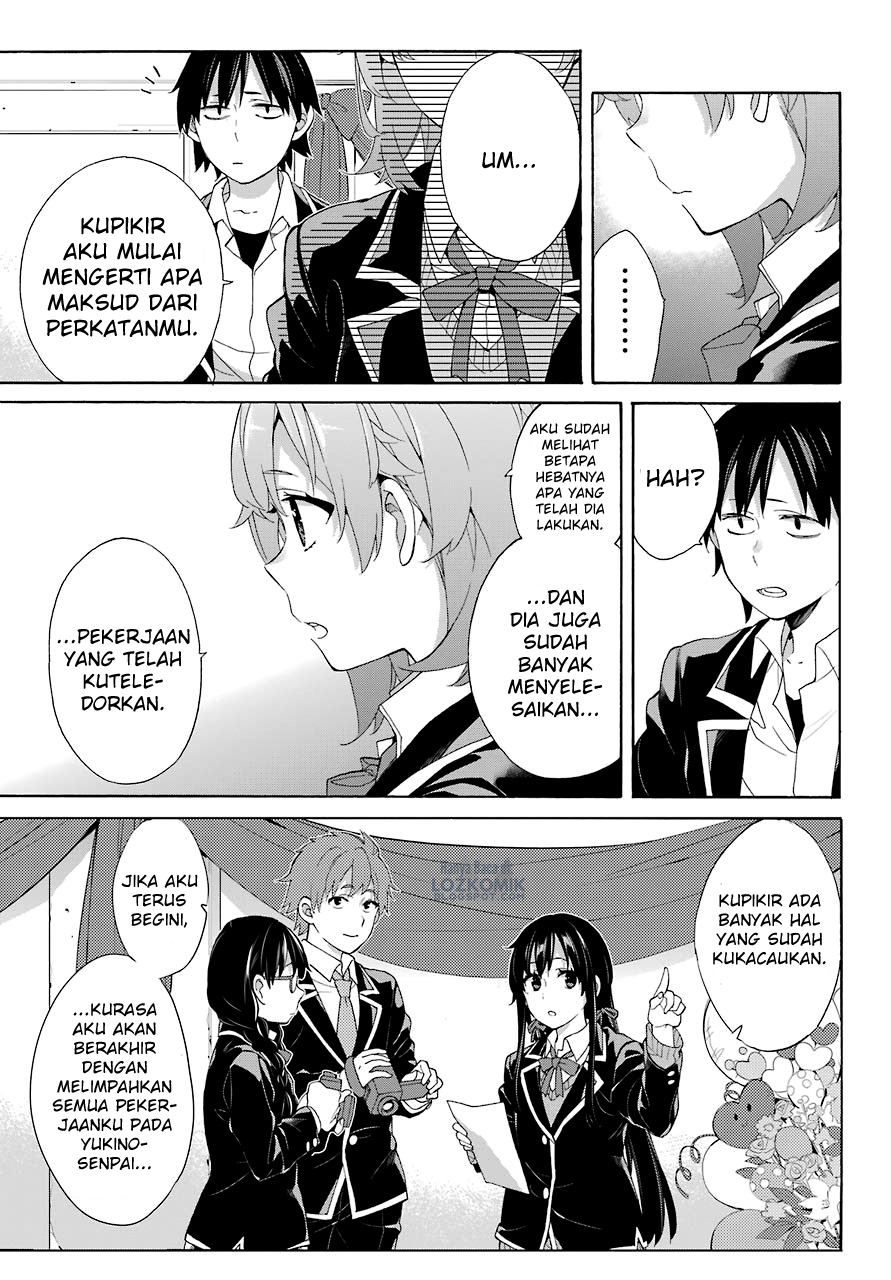 Yahari Ore no Seishun Love Comedy wa Machigatteiru Monologue Chapter 69